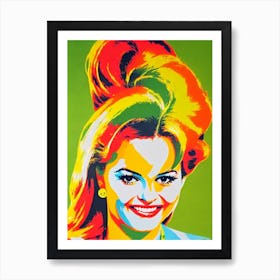Claudia Cardinale Colourful Pop Movies Art Movies Art Print