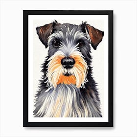 Miniature Schnauzer Watercolour Dog Art Print