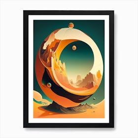 Gravity Well Comic Space Space Art Print