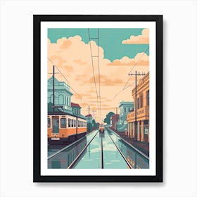 Kolkata India Travel Illustration 1 Art Print