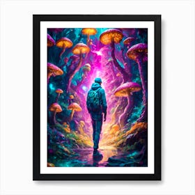 Surreal Paths Art Print