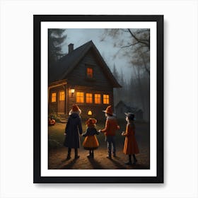 Halloween Hose In The Wood 5 Art Print