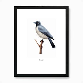 Crow Kids Animal Poster Art Print