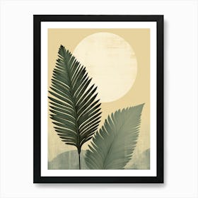 Palm Leaves In The Sun Art Print