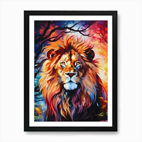 Lion Painting 1 Art Print