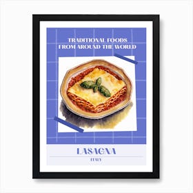 Lasagna Italy 2 Foods Of The World Art Print