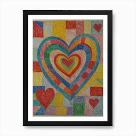 Heart Of Love 38 Art Print