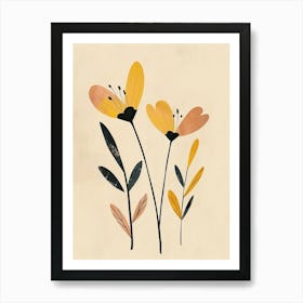 Yellow Flowers 1 Art Print