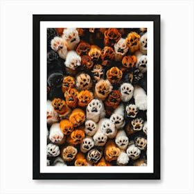 Paws Of Cats Art Print