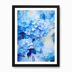 Blue Hydrangeas 12 Art Print