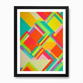 Abstract Diamonds Art Print