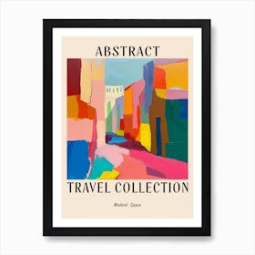 Abstract Travel Collection Poster Madrid Spain 1 Art Print