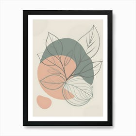 Abstract Leaves 17 Art Print