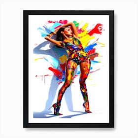 Fashion Model Look - Sassy Posing Art Print