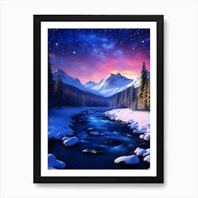 Snowy Landscape 1 Art Print