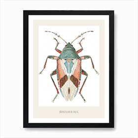 Colourful Insect Illustration Boxelder Bug 11 Poster Art Print