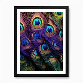 Peacock Feathers 7 Art Print