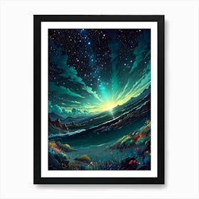 Starry Night Sky 26 Art Print