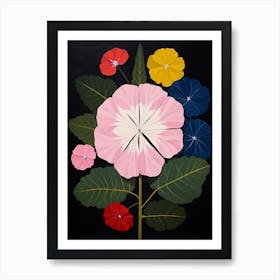 Phlox 3 Hilma Af Klint Inspired Flower Illustration Art Print