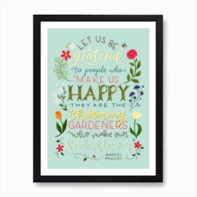 Charming Gardeners Art Print