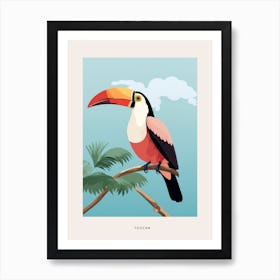 Minimalist Toucan 2 Bird Poster Art Print