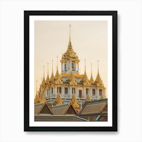 Golden Temple In Bangkok Art Print