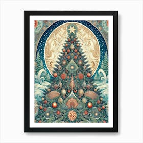 Christmas Tree Style William Morris1 Art Print