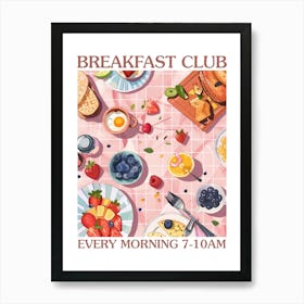 Breakfast Club Veggie Breakfast 3 Art Print