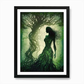 Lady of the Whispering Trees Art Print