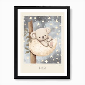 Sleeping Baby Koala 2 Nursery Poster Art Print