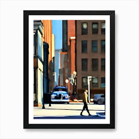 American Street Scene Art Print