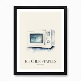 Kitchen Staples Microwave Art Print