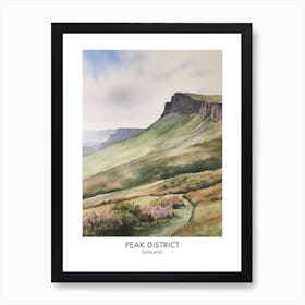 Peak District 11 Watercolour Travel Poster Art Print