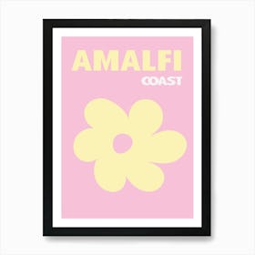 Amalfi Coast Floral Art Art Print