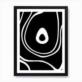 Black And White Minimal Abstract Art Print