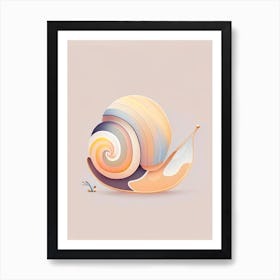 Nerite Snail  Illustration Art Print