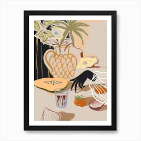 Fruits On The Table Art Print