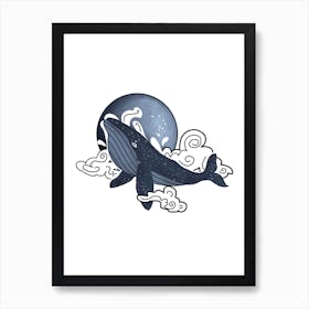 Celestial Whale Art Print