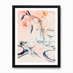 Table Still Life No 1 Art Print