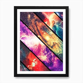 Space collage: deep space — space poster, science poster, space photo Art Print