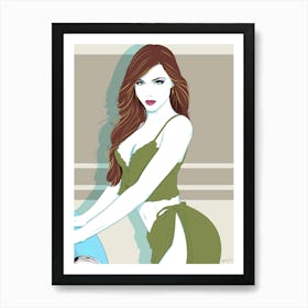 Ivy - Retro 80s Style Art Print