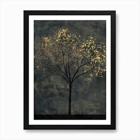 Golden Tree Canvas Print Art Print