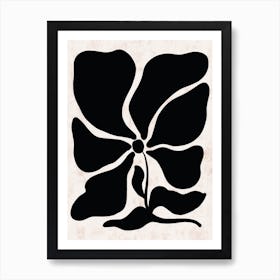 Black And White Flower Art Print