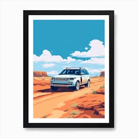 A Range Rover In The The Great Alpine Road Australia 1 Art Print