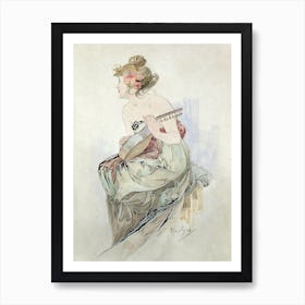From The Frontispiece Of Le Pater, Alphonse Mucha Art Print
