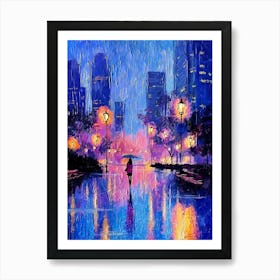 Night In The City 1 Art Print