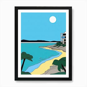 Minimal Design Style Of Cancún, Mexico 3 Art Print