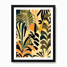 Jungle Pattern 2 Rousseau Inspired Art Print