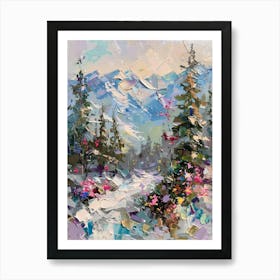 Winter Landscape Painting 1 Art Print