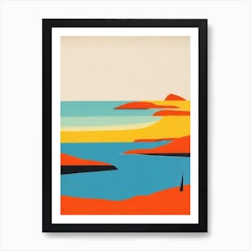 Middleton Beach 2 Australia Midcentury Art Print